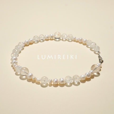 White Yase Peace Necklace