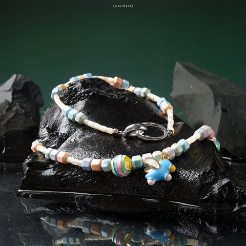 Lantern Bead  Hope Necklace