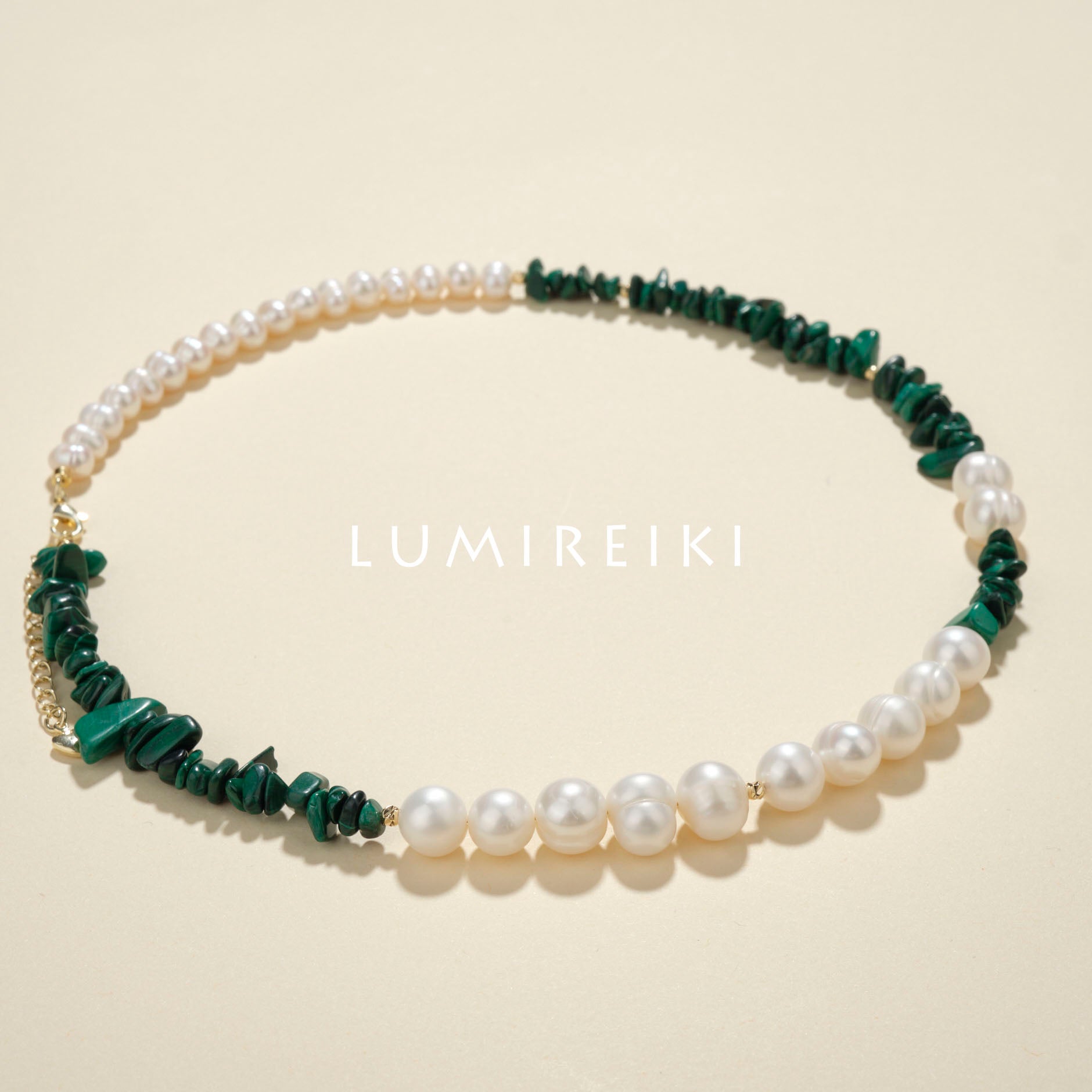 Lumi Reiki Soothe Necklace Worn | Stylish Crystal Jewelry for Daily Stress Relief, Elegance & Energy Shielding