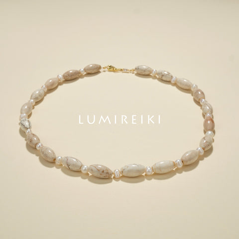 Fossil Luck & Pearl Necklace