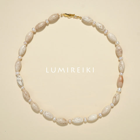 Fossil Luck & Pearl Necklace
