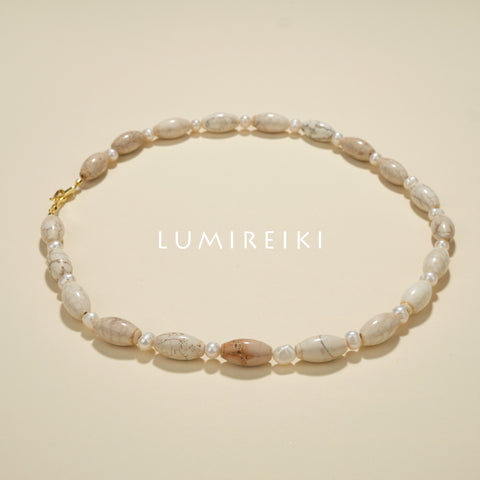 Fossil Luck & Pearl Necklace