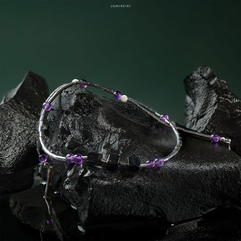 Guardian Onyx & Amethyst Necklace