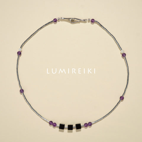 Guardian Onyx & Amethyst Necklace