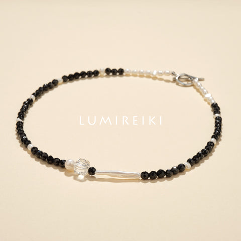 Black Onyx Pearl Necklace