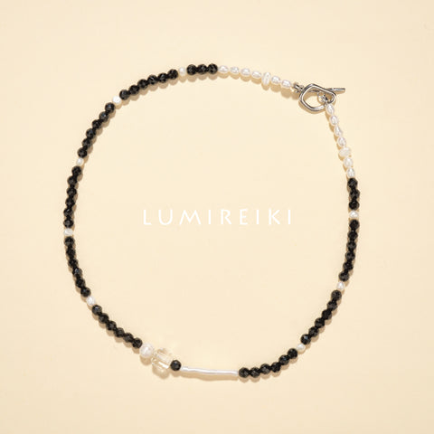 Black Onyx Pearl Necklace