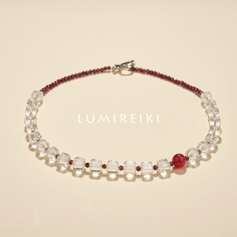 Strawberry Quartz Love Necklace