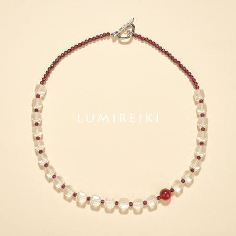 Strawberry Quartz Love Necklace
