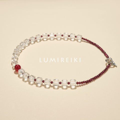 Strawberry Quartz Love Necklace