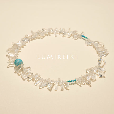 Clear Quartz & Amazonite Clarity Bracelet