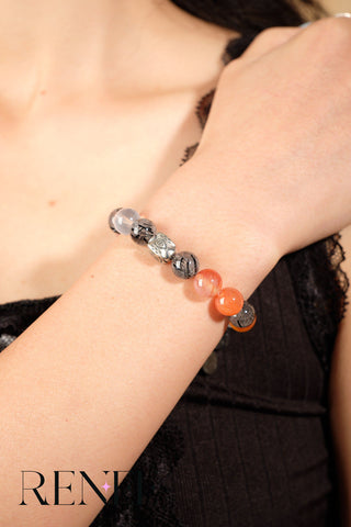 Orange Flame Gray Shadow