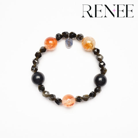 Will-O-Wisp Black Crystal Bracelet