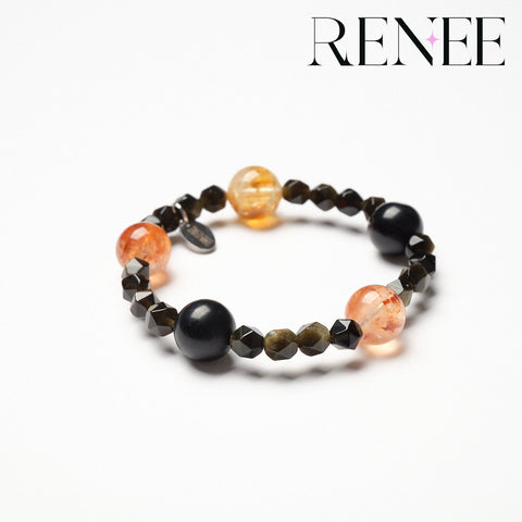 Will-O-Wisp Black Crystal Bracelet
