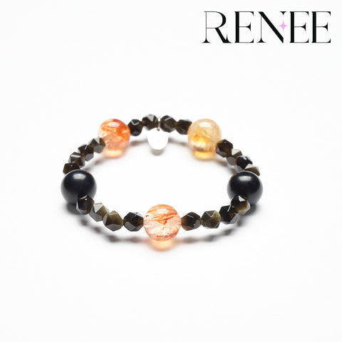 Will-O-Wisp Black Crystal Bracelet