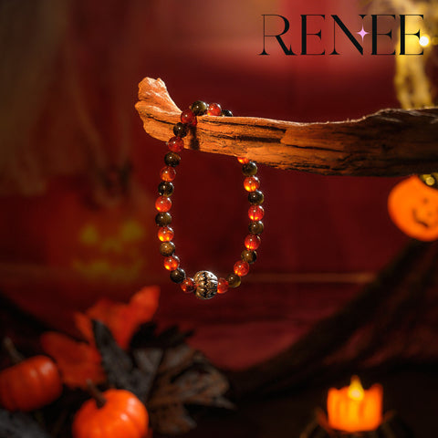 Blood Crystal Pumpkin Bracelet