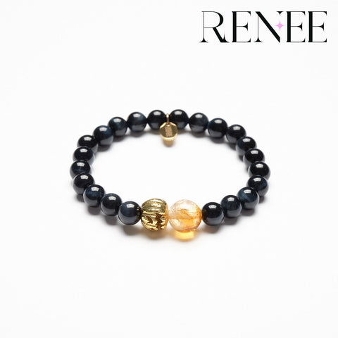 Black Gold Pumpkin Spell Bracelet