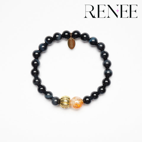 Black Gold Pumpkin Spell Bracelet