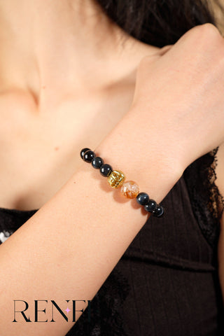 Black Gold Pumpkin Spell Bracelet