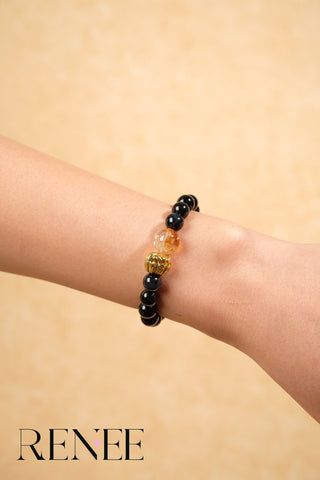 Black Gold Pumpkin Spell Bracelet