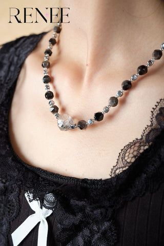 Midnight Phantom Crystal Necklace