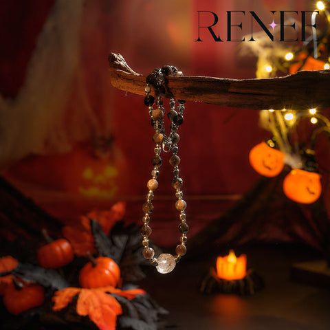 Midnight Phantom Crystal Necklace