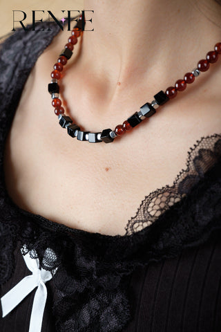 Red and Black-Necklace