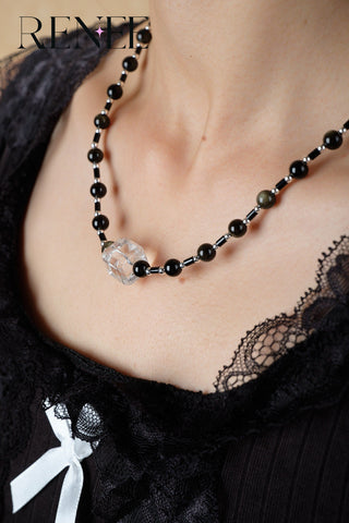 Dark Night Castle Necklace