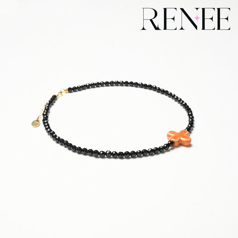 Dark Night Cross Pumpkin Necklace
